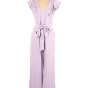 NWT Antonio Melani Purple Ruffle Jumpsuit